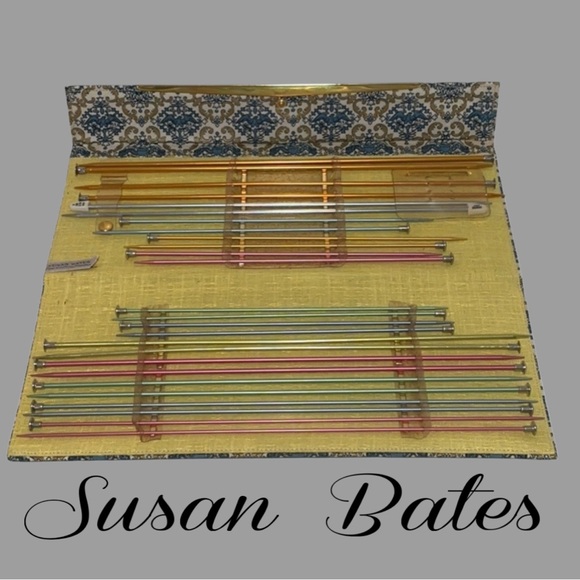 SUSAN BATES Seven Sets of Vintage Knitting Needles Plus Six Sets w Storage Case - Picture 1 of 9
